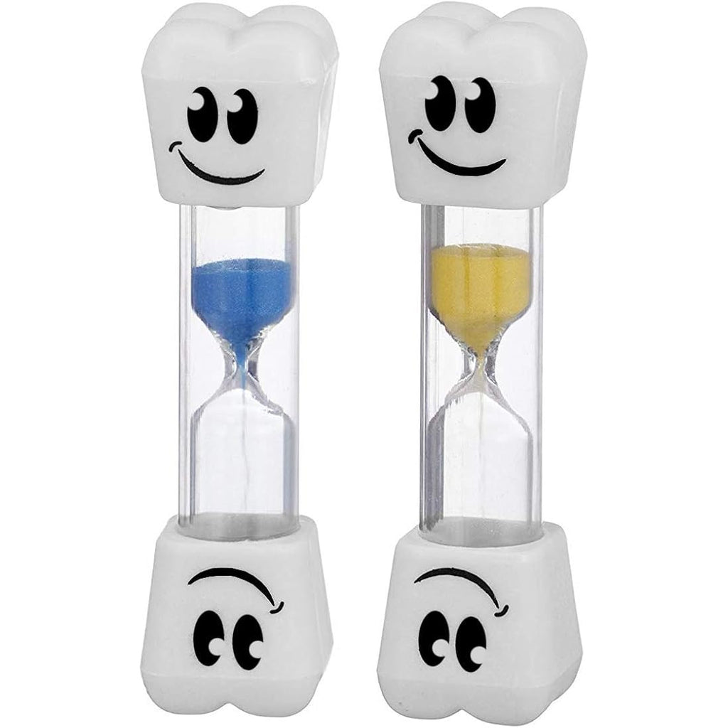 Smile Tooth 2 Minute Sand Timer Assorted Colors (2 Pack)