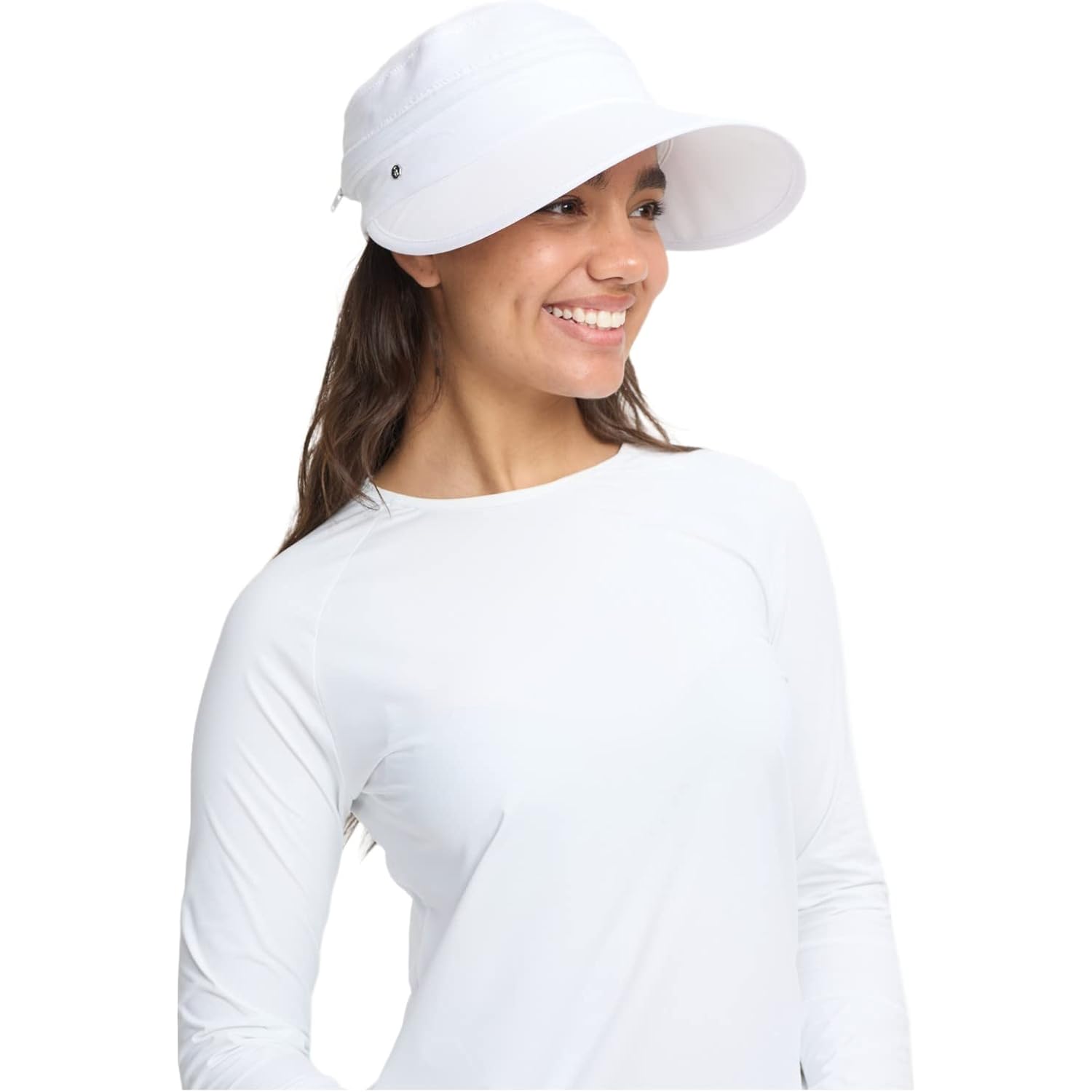 Solbari Women’s Wanderlust Visor UPF 50+, Packable 2-in-1 Hat & Visor, Adjustable Fit with Sweatband for Sports & Outdoors