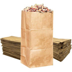 Rocky Mountain Goods Yard Waste Bags - Large 30 Gallon Brown Paper Leaf Bags For Yard/Garden/Lawn - Environmental Friendly - Tear Resistant - Heavy Duty - 2 Ply Self Standing (Pack Of 5)