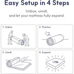 Twin Mattress For Kids, 6 Inch Twin Bed Mattress, Essential Graphite Cooling Mattress In A Box, Medium Firm Support, Motion Isolation, Pressure Relief, Certipur-Us Certified, 75''L X 39''W