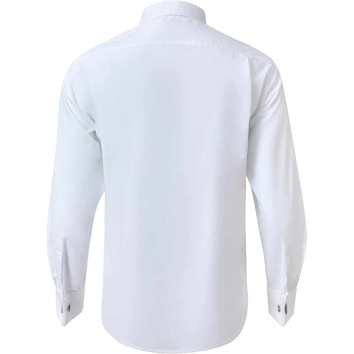 French Cuff Wrinkle Free Dress Shirt For Men Regular Fit Long Sleeve Wrinkle Resistant Shirt
