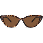 Cat Eye Sunglasses for Women, Vintage Retro Narrow Cateye Frame Trendy Sun Glasses, OP6913 Tortoise