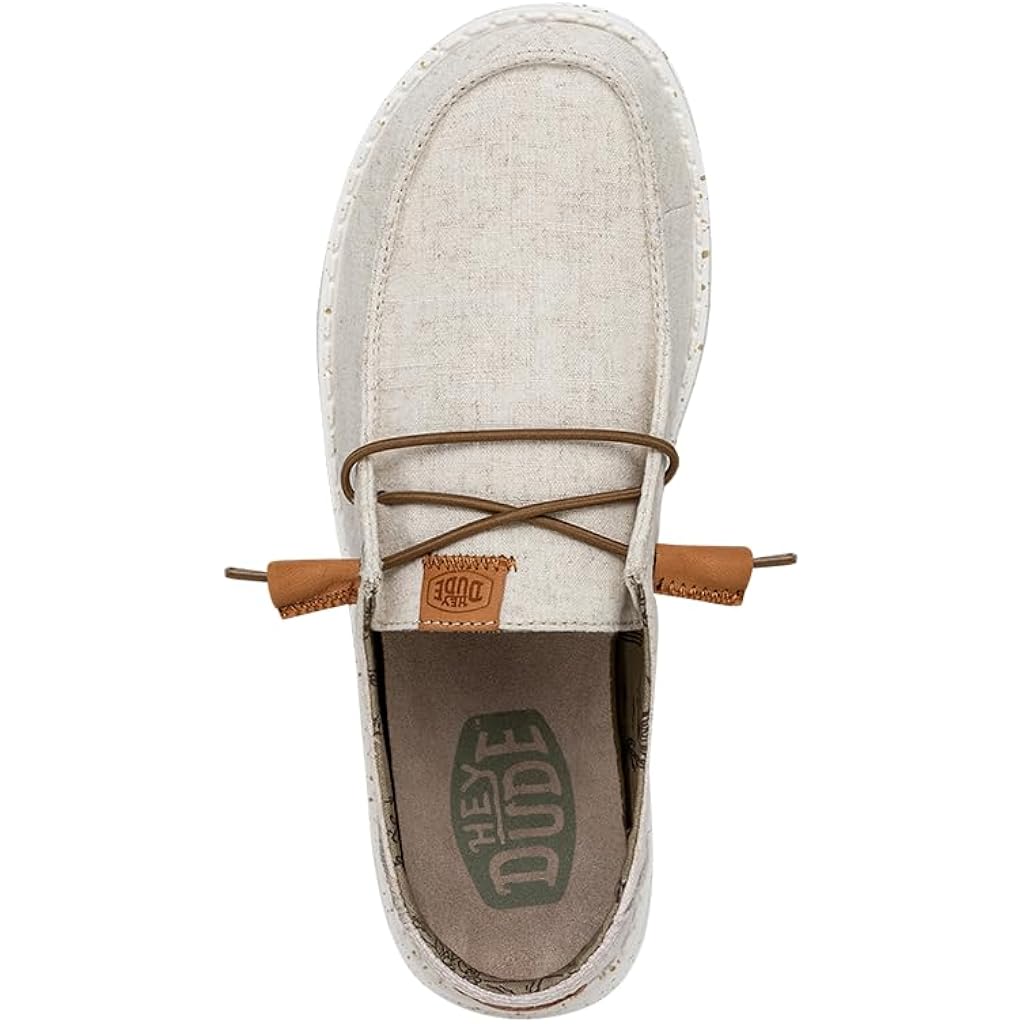 Heydude Women'S Wendy Washed Canvas | Women’S Shoes | Women’S Lace Up Loafers | Comfortable & Light-Weight