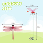 12 Pack 3D Dragonfly Clips, Fake Dragonfly Ornaments Outdoor Yard Garden Stakes For Hat,Deer And Horse, Fly Scare Devices For Indoor Outdoor Garden Patio Plants