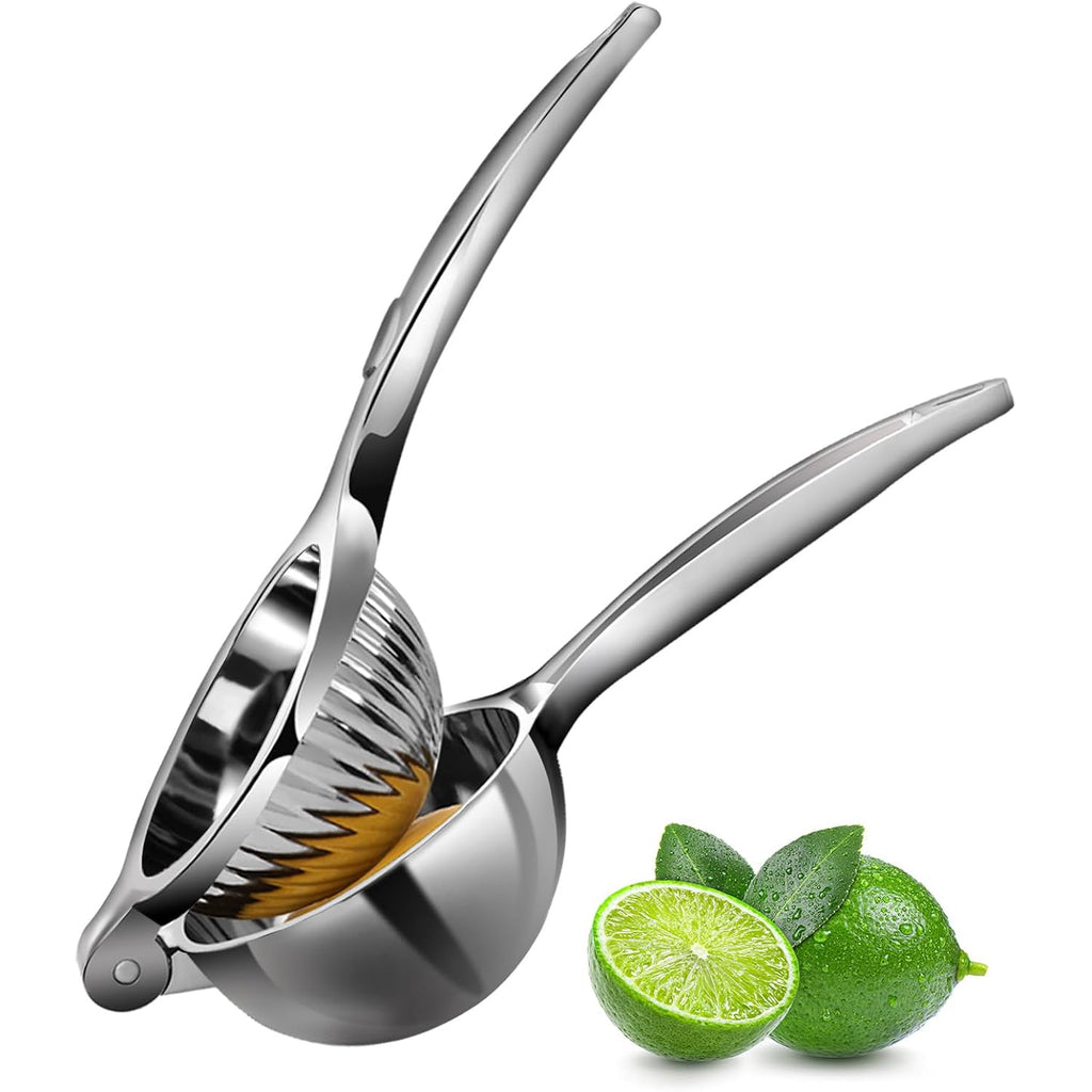 Rekix Lemon Squeezer, Max Extraction Hand Press Lemon Juicer, Heavy Duty Manual Orange Juicer, Sturdy Metal Lime Squeezer, Durable Handheld Citrus Fruit Squeezer For Kitchen Bar, Exprimidor De Limones