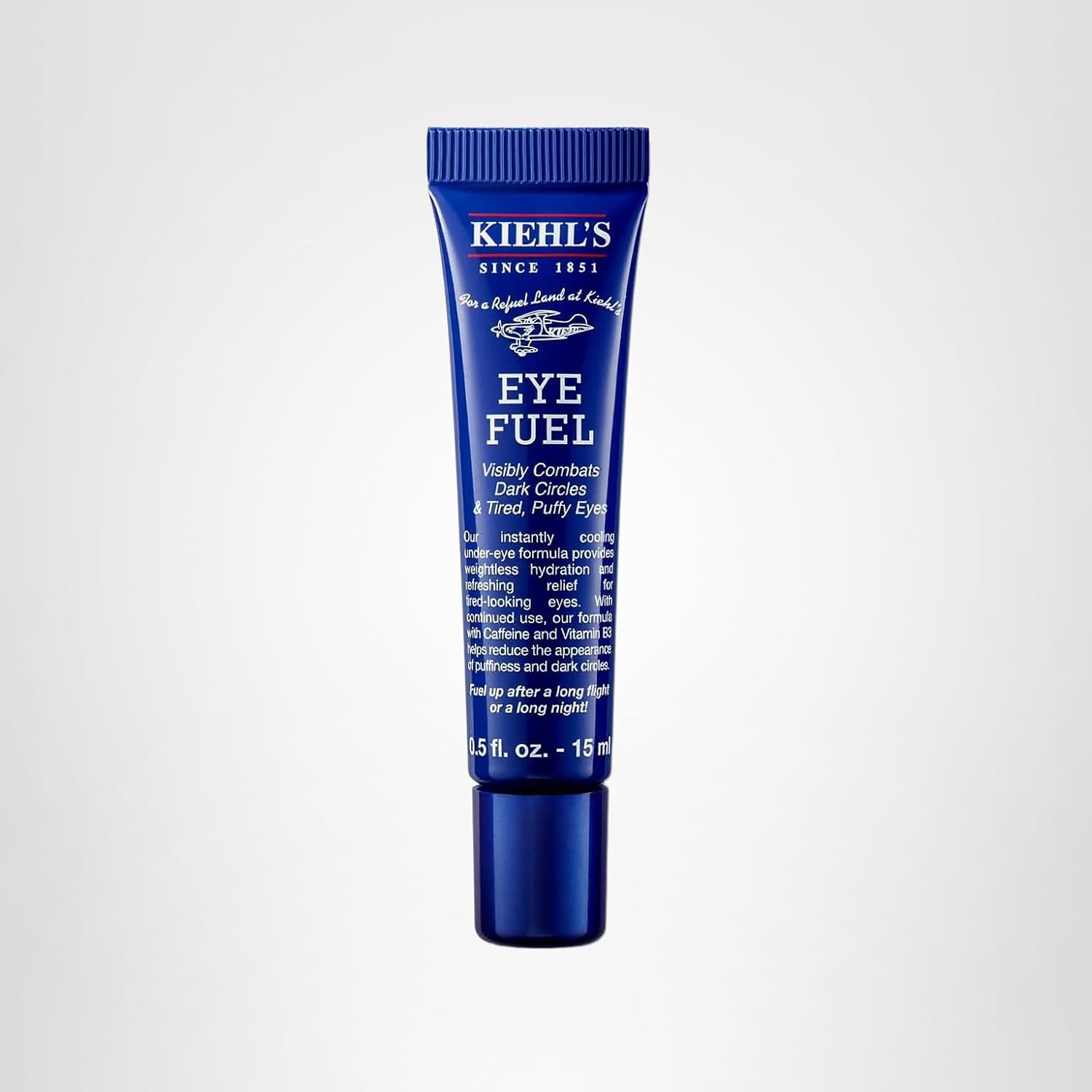 Kiehl'S Facial Fuel Eye Cream, Stimulating Eye Treatment For Men, Caffeine Formula Known To Help Reduce Dark Circles & Puffiness, Eyes Look Energized And Refreshed, Instant Cooling Effect - 0.5 Fl Oz