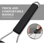 Cambom Lemon Zester Grater Three-Piece Suit - Heavy Duty Kitchen Tool For Parmesan Cheese, Ginger, Garlic, Nutmeg, Chocolate, Vegetables，Fruits，Stainless Steel Grater Dishwasher Safe Black