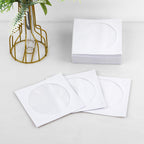 Cd Dvd Sleeves 200 Pack, White Cd Dvd Sleeves Envelope Holder With Clear Window And Flap (5X5 Inch/12.7X12.7 Cm)
