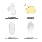 E.L.F. Skin Wake The E.L.F. Up Skincare Kit, Travel-Size Hydrating Face Cleanser, Sunscreen, Moisturizer & Brightening Serum, Vegan & Cruelty-Free