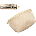 Modern Chic Woven Crossbody Bags For Women - Rory Vegan Leather Purse, Adjustable Strap, Lightweight - Pressed Woven