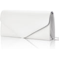 Larcenciel Envelope Clutch Purse For Women, Vegan Leather Evening Bag With Chain Strap, Wedding Cocktail Party Formal Handbag