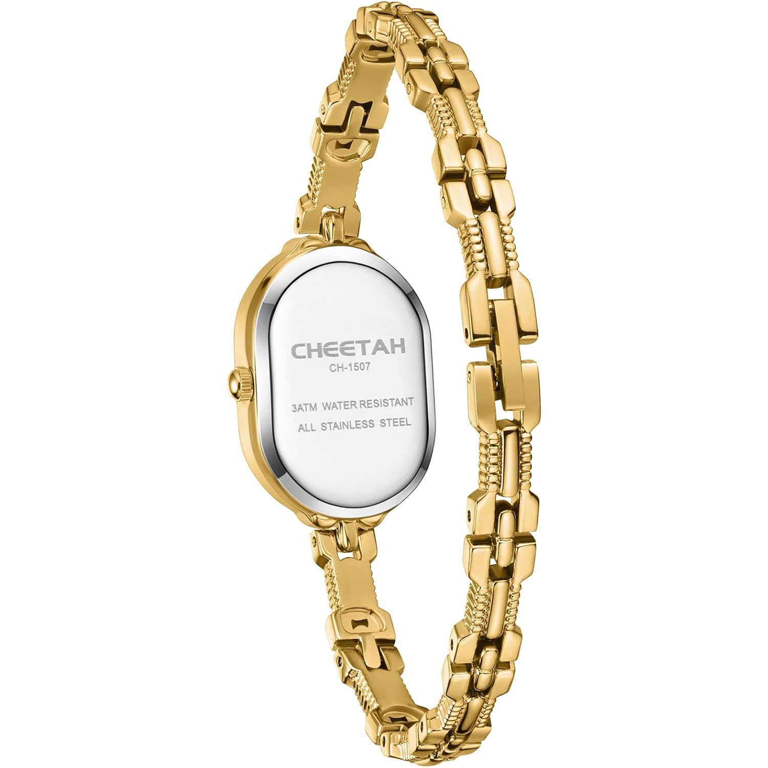 CHEETAH Women's Gold Dainty Bangle Watch Small Vintage Bracelet, Easy Read Numeral Dial Waterproof