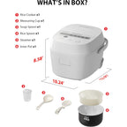 Toshiba Origintaste Rice Cooker 5.5-Cup Uncooked, Fuzzy Logic, 15-In-1 Functions, Digital Display, Delay Timer, Keep Warm, Nonstick Inner Pot, White