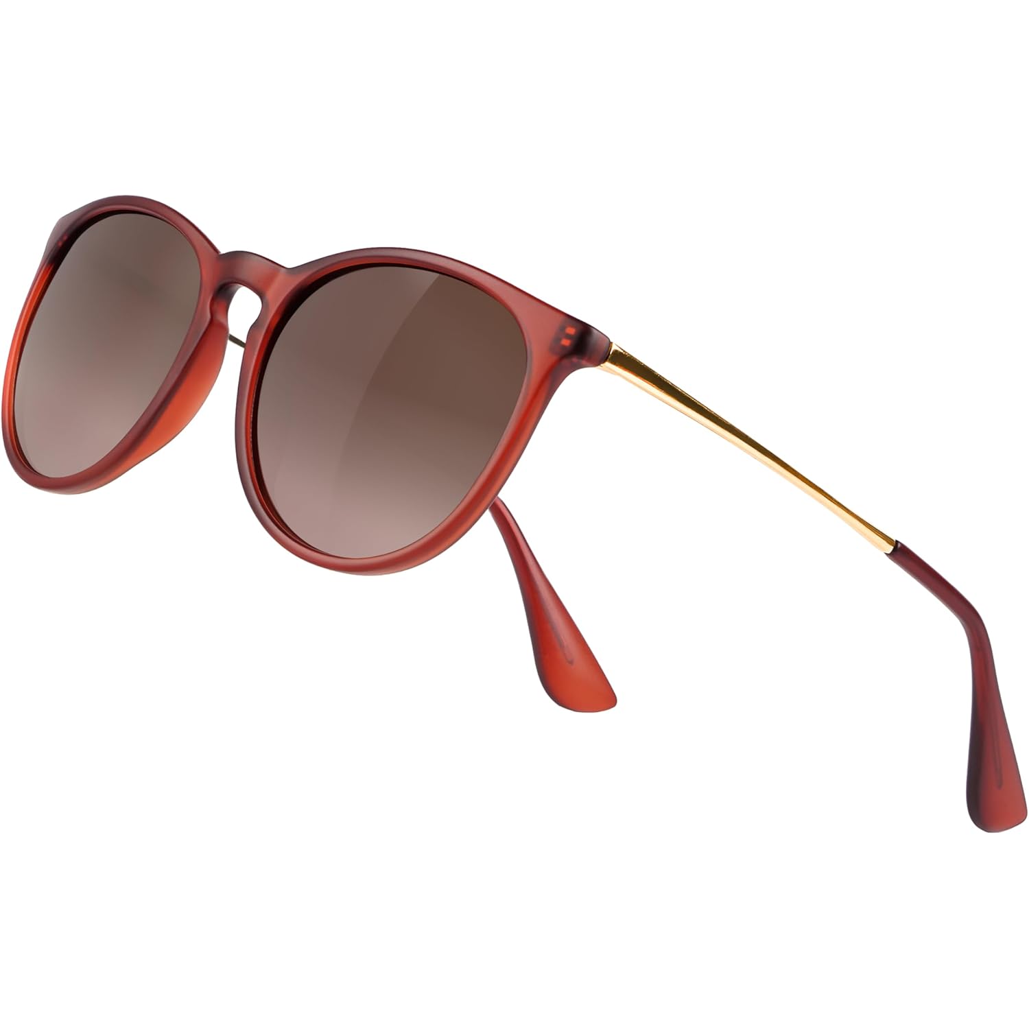 Vintage Round Polarized Sunglasses for Women Men Classic Retro Trendy Designer Style Sun Glasses UV400 Protection