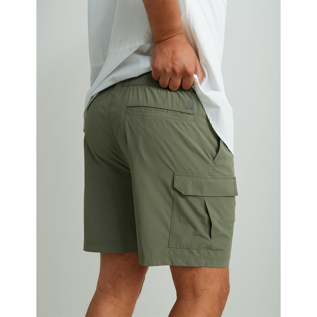 Huk Men'S Creekbed Cargo Short, 7" Performance Fishing Cargo Shorts