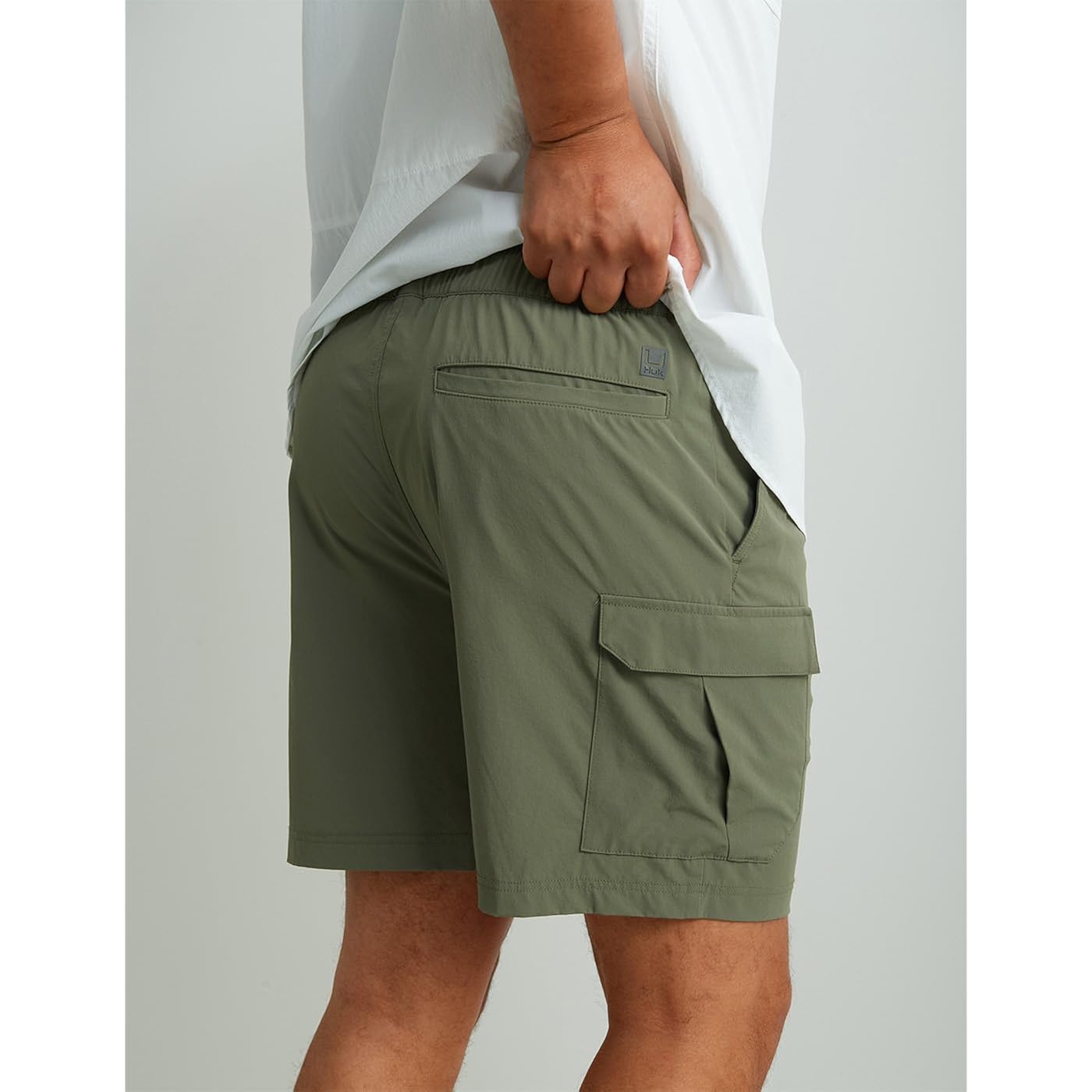 Huk Men'S Creekbed Cargo Short, 7" Performance Fishing Cargo Shorts