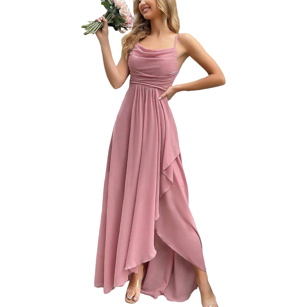 Women'S Formal Evening Gown Elegant Long Prom Dress Summer Wedding Guest Party Cocktail Bridesmaid Maxi Dress
