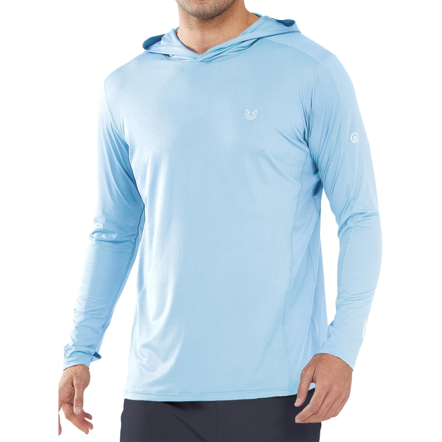 Northyard Men'S Sun Protection Shirt Upf 50+ Hoodie Long Sleeve Fishing Swim Rash Guard Shirts Uv Spf Lightweight Running