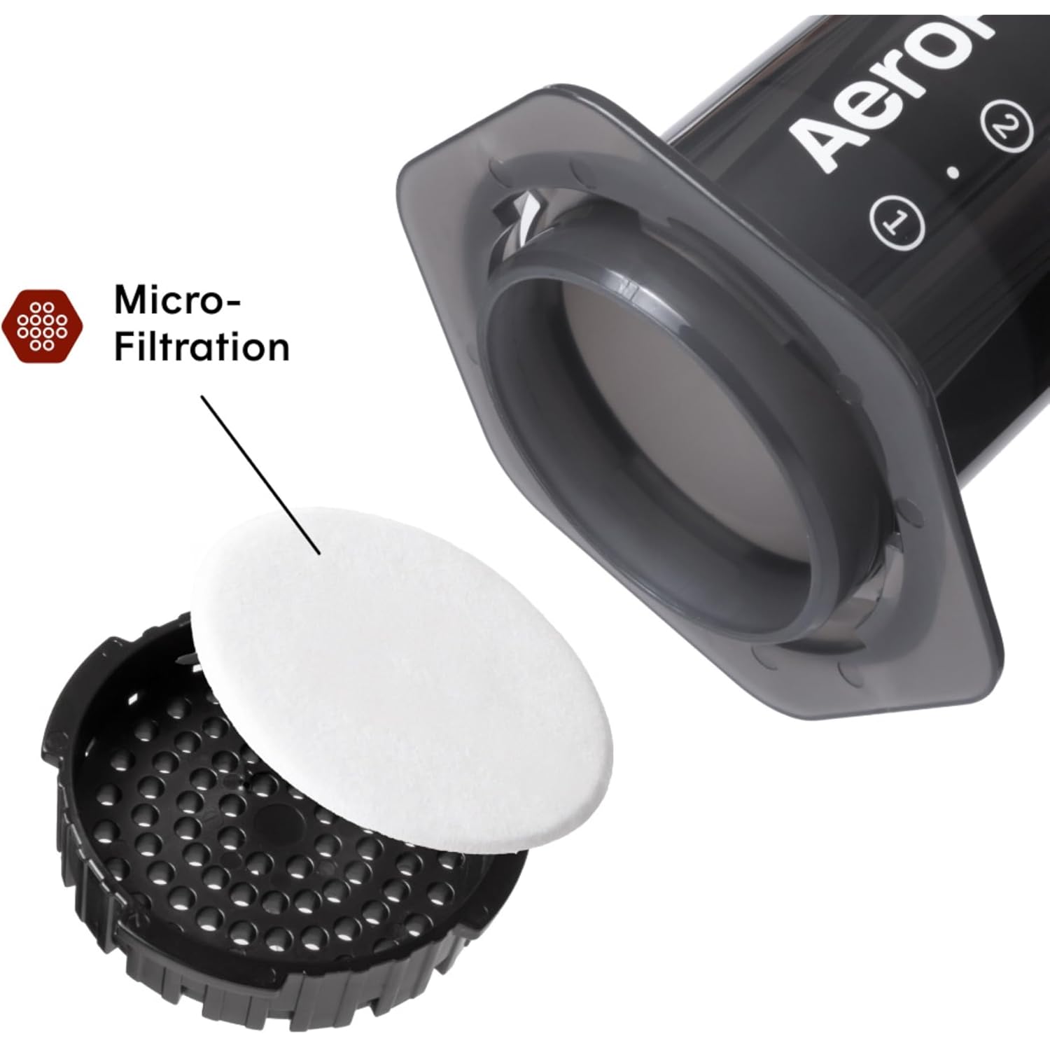 AeroPress Original Coffee Press - All-in-One French Press, Pour-Over & Espresso Style Manual Brewer, 2 Min Brew for Less Bitterness, More Flavor, Small Portable Coffee Maker, Travel & Camping