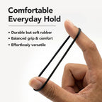 Annie 1000 Black Mini Rubber Bands – 1/2″ Durable Elastic Hair & Braiding Bands (Secure, Stretchy, Strong)