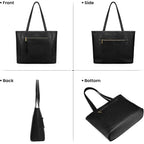 Befen Genuine Leather Tote Bag For Women, Large Work Tote Bag With Zipper Leather Purse And Handbags With 15.6" Compartment