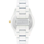 Nine West Women'S Metal Bracelet Watch With Rubberized Coating