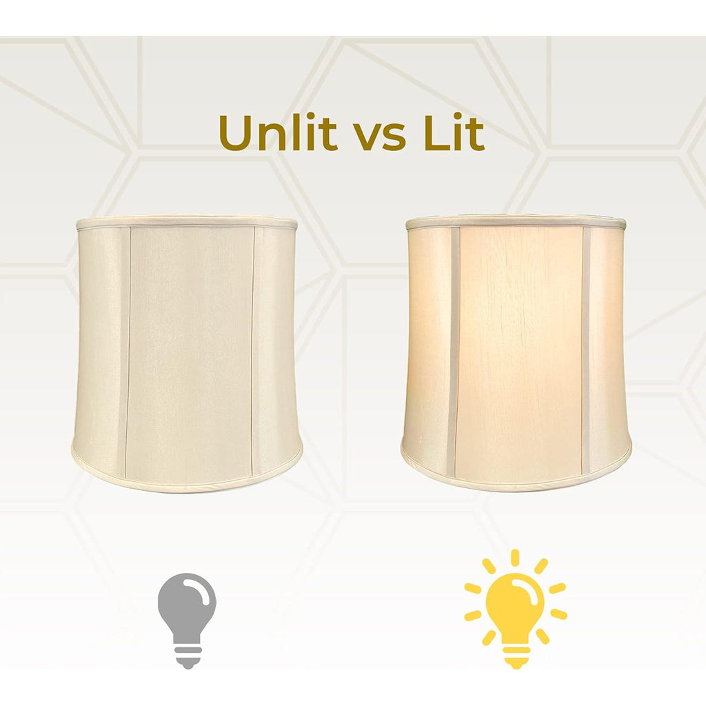 Royal Designs, Inc. Bs-719-14Bg-2 Drum Basic Lamp Shade, 13 X 14 X 14, Beige, 2-Pack
