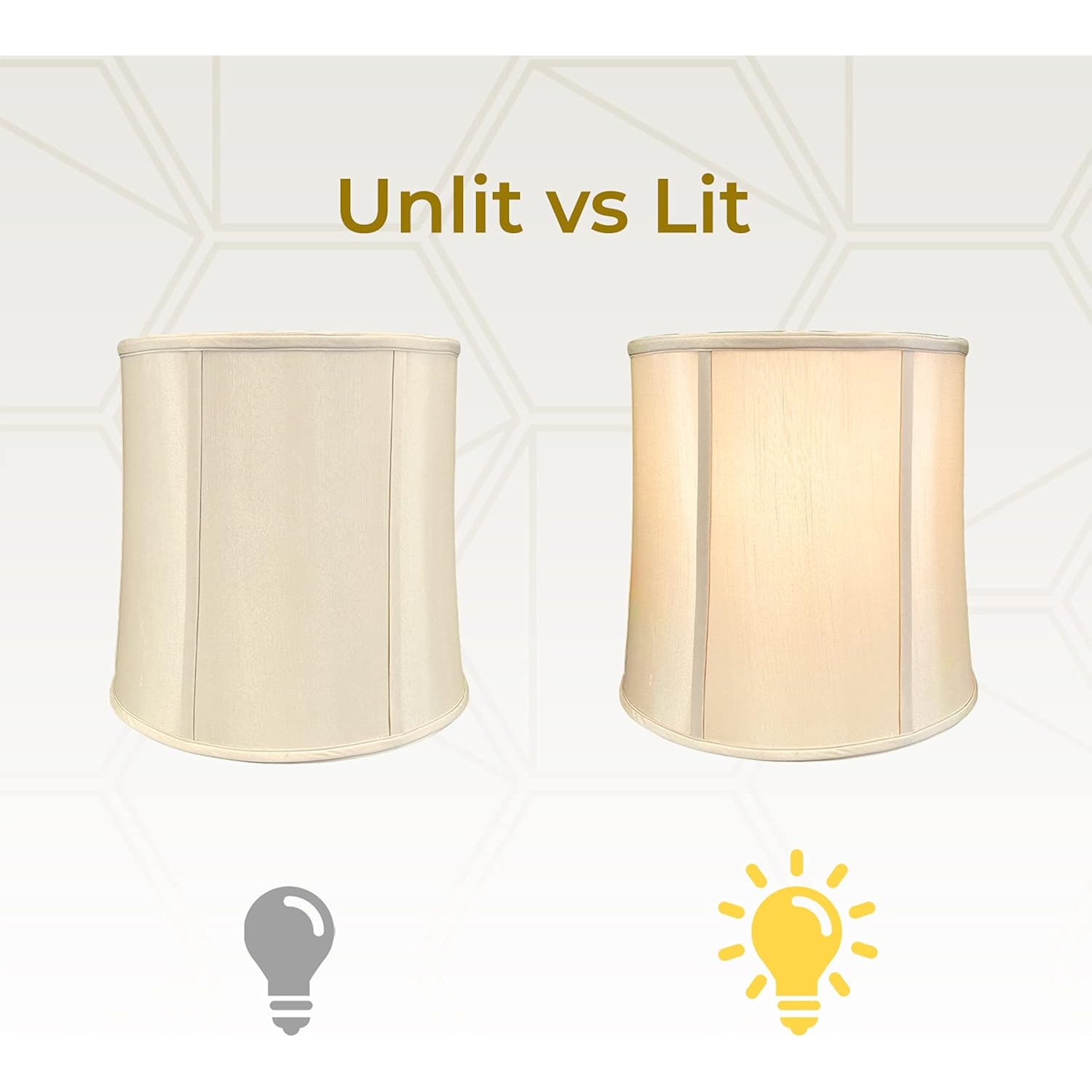 Royal Designs, Inc. Bs-719-14Bg-2 Drum Basic Lamp Shade, 13 X 14 X 14, Beige, 2-Pack