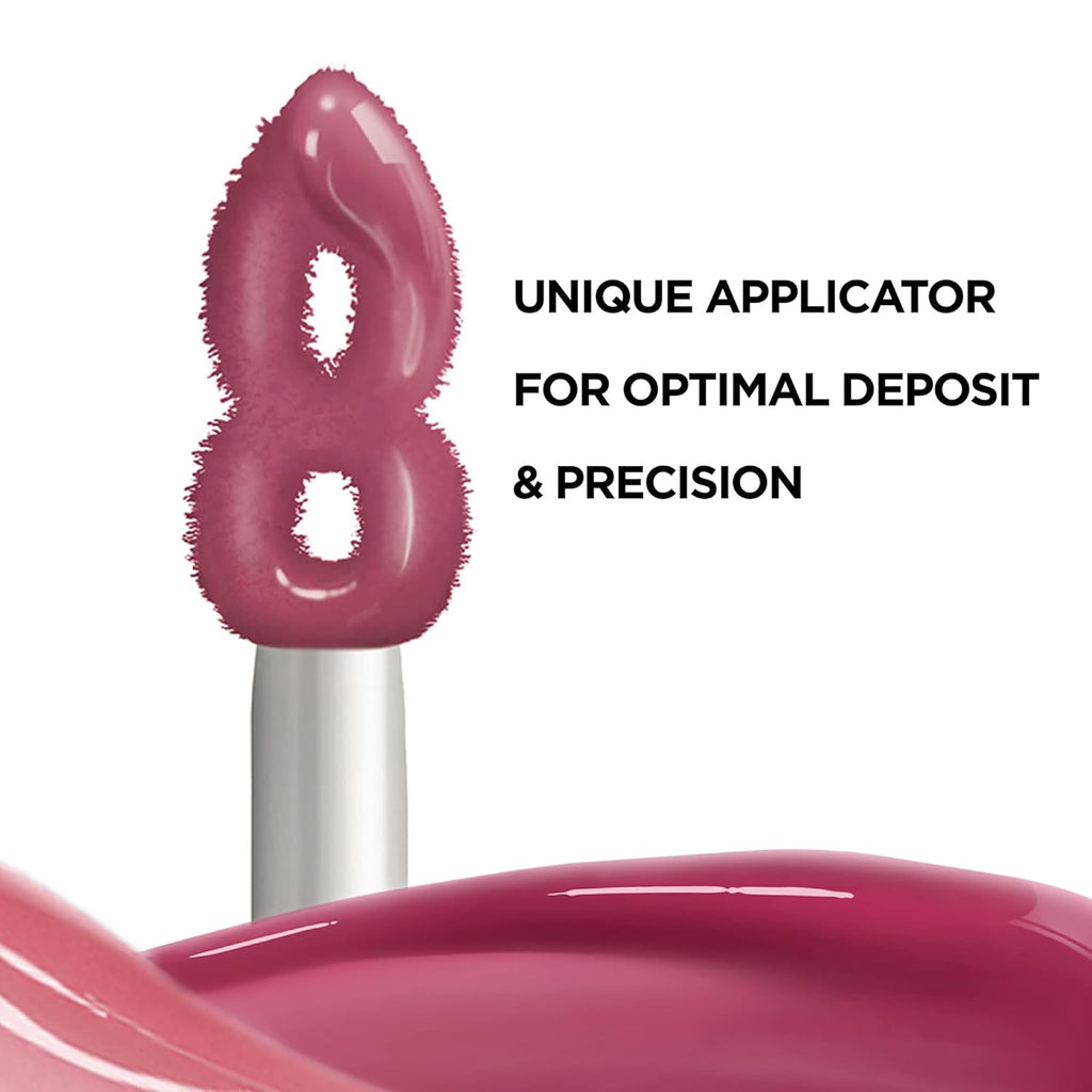 L'Oreal Paris Infallible Pro Gloss Plump Lip Gloss with Hyaluronic Acid, Long Lasting Plumping Shine, Lips Look Instantly Fuller and More Plump, Flush, 0.21 fl. oz.