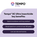 Tempo Sc Ultra Insecticide Concentrate 240 Ml | Fast-Acting Residual Pest Control | Liquid Indoor/Outdoor Bug Killer | Broad-Spectrum Control For Ants, Spiders, And Other Crawling Insects. | Beta-Cyfluthrin