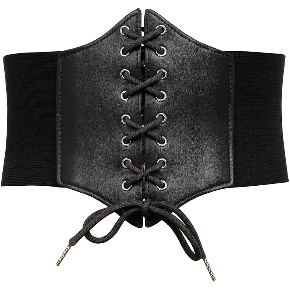 GRACE KARIN Lace-up Cinch Belt Tied Corset Elastic Waist Belt