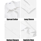 Coofandy Men'S Casual Button Down Shirts Long Sleeve Cotton Beach Wedding Shirt Summer Linen Shirt For Men