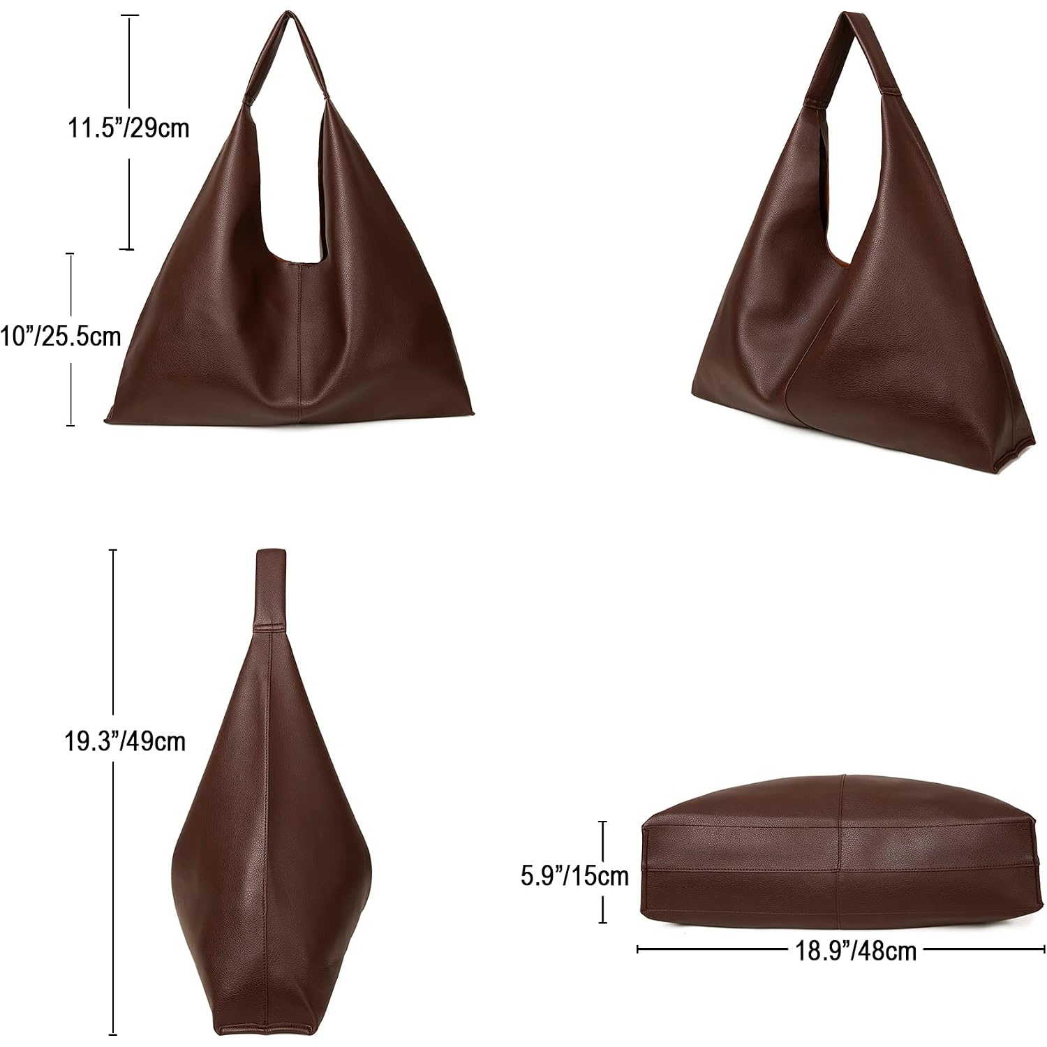 Leather Tote Bag, Oversized Hobo Bags, Large Tote Bag For Women Work