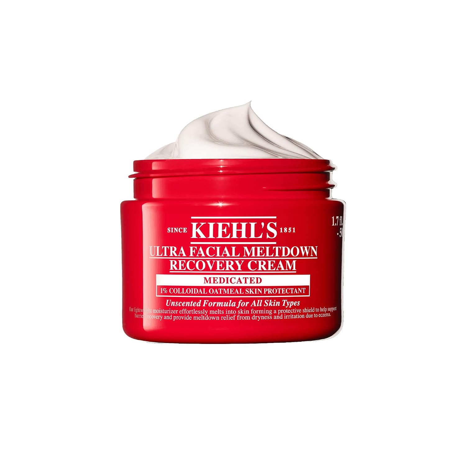 Kiehl'S Ultra Facial Recovery Barrier Cream, Lightweight Moisturizing Face Cream, Provides Moisture Boost, Lotion Repairs And Restores Skin Barrier, Suitable For Dry And Sensitive Skin