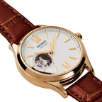 Orient Rn-Ag0728S Women'S Automatic Watch, Mechanical, Automatic, Open Heart, Dial Color - White, Classic Ladies Watch