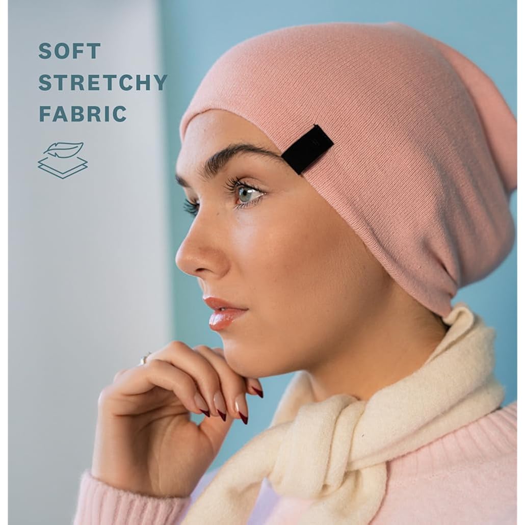 Chemo Beanie Cap - Soft and Skin Friendly - 100% Cotton Soft Pink