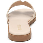 Womens Flat Sandals Open Toe Dressy Summer Sandals Comfortable Casual Slip On Leather Slides Sandals For Women