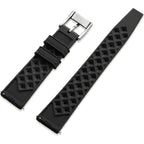 Fkm Rubber Watch Strap Quick Release Tropical Style Fluororubber 18Mm 19Mm 20Mm 21Mm 22Mm Soft Breathable Durable Fkm Rubber Watch Band Universal Replacement Band Strap For Men Women
