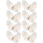 Liitrsh 8 Pairs Women'S Cross Band Slippers Fuzzy House Slippers Plush Furry Bridesmaid Shoes Open Toe Soft Warm Shoes
