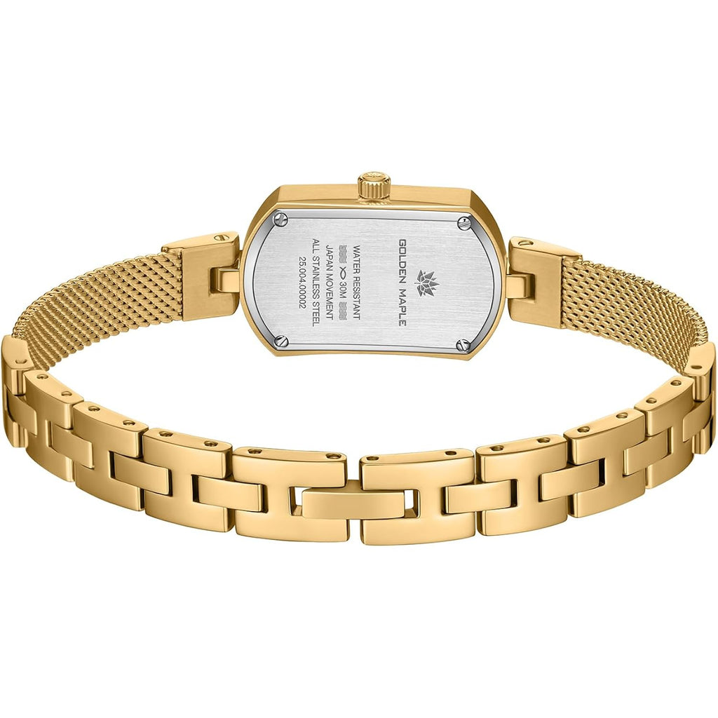 Golden Maple Watches For Women, Small Oval Stainless Steel Case, Mother Fo Pearl Dial, Dainty Ladies Watches, Luxury Gifts For Her
