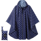 Fashion Hooded Rain Poncho Waterproof Raincoat Jacket With Pocket For Women/Men/Adult