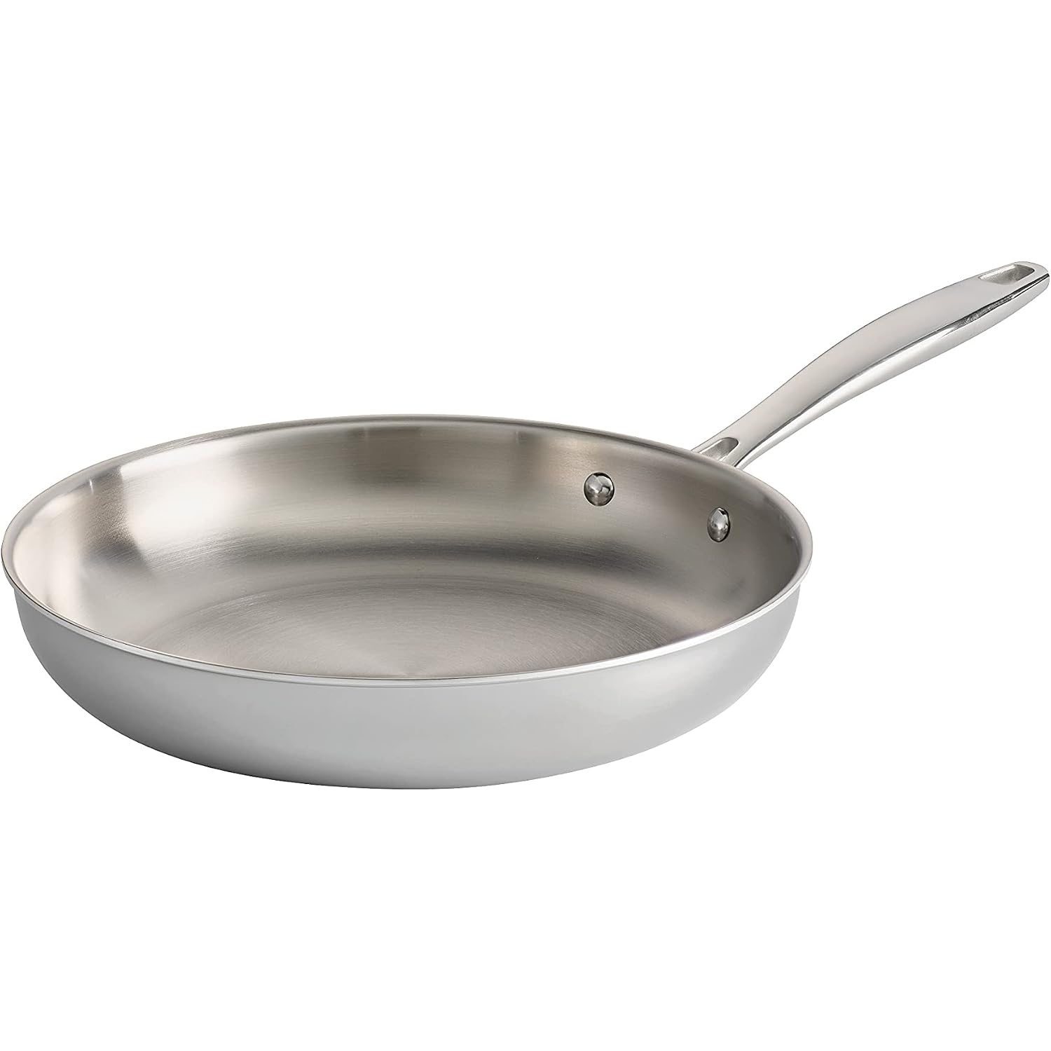 Tramontina Signature Tri-Ply Clad Stainless Steel 10-Inch Frying Pan, Induction-Ready Skillet, Dishwasher-Safe, Nsf-Certified, Made In Brazil