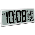 14.5'' Large Digital Wall Clock Battery Operated With Jumbo Numbers, Temperature And Date - Easy To Read And Set, Auto Dst