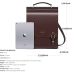Cnoles Leather Backpack Purse For Women Fashion Ladies Vintage Bags Casual College Travel Backpacks Large Bag Brown