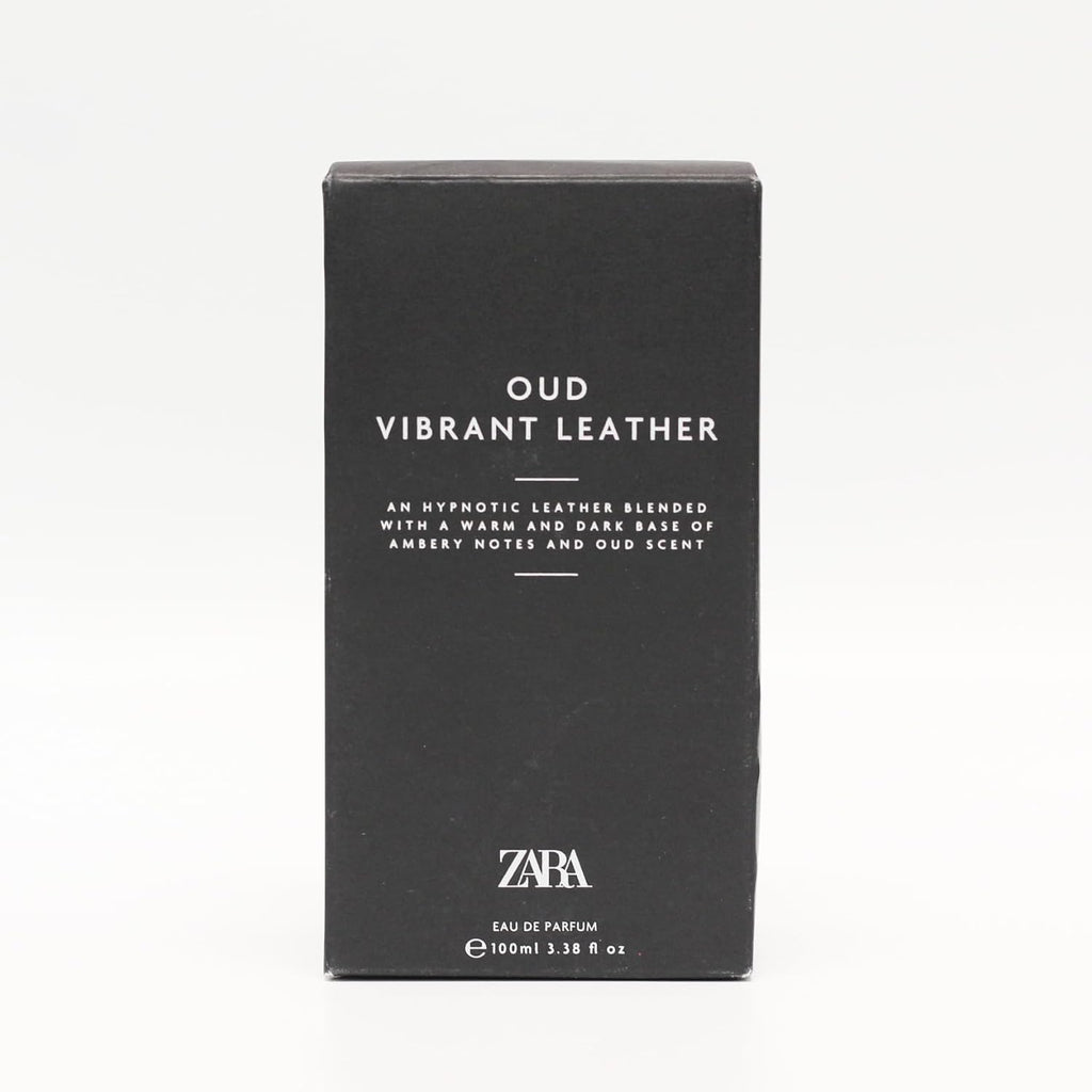 Zara Oud Vibrant Leather EDP Eau De Parfum Cologne for Men 100 ML (3.38 FL. OZ)