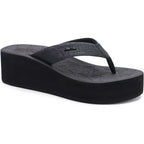 Oncai Women’S Platform Wedge Flip Flops Trendy Dressy Womans Summer Flatform Chunky Heel Sandals With Comfortable Walking Outdoor Rubber Soles (Us Size 5-11)
