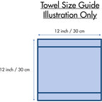 Bumble Dish Cloths (8 Pack) | 12" x 12" | 100% Cotton Kitchen Towels | 405 GSM | Soft, Highly Absorbent & Durable Dish Towels for Kitchen | Gray