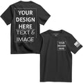 Custom Shirts For Men, Custom Shirt Unisex Fit Mens & Womens, Customized Tshirt Design Your Own Black