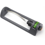Lawn Sprinkler, 18-Hole Brass Nozzle Oscillating Sprinkler, Garden Tool For Lawns Up To 3,600 Square Feet, Jet Cleaning Needle Hidden On The End Of The Product, Gray