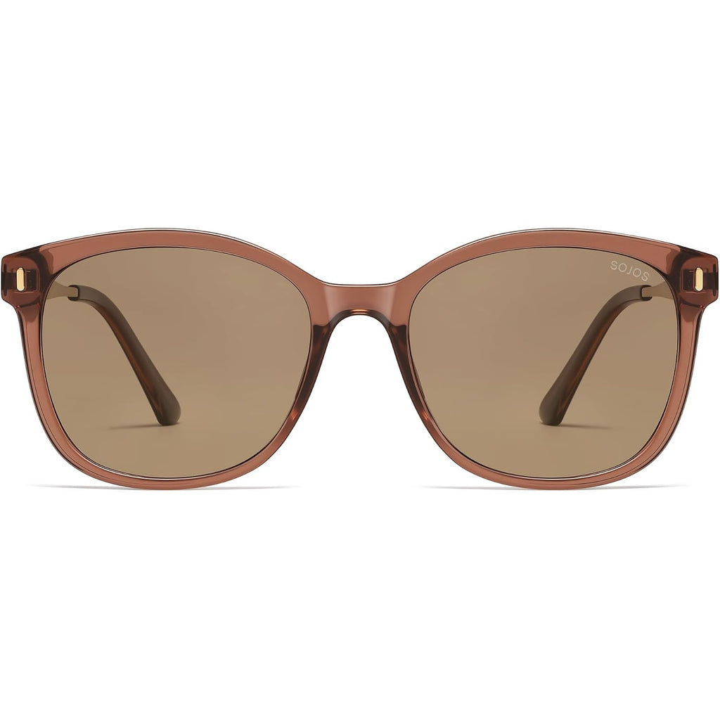 Sojos Classic Square Polarized Sunglasses For Women Oversized Trendy Retro Uv Protection Shade Sj2640
